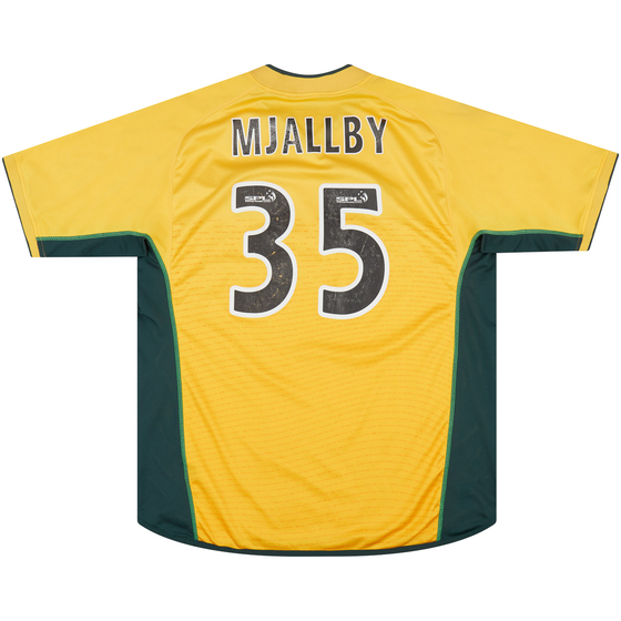 2002-03 Celtic Away Shirt Mjallby #35 - 5/10 - (XL)