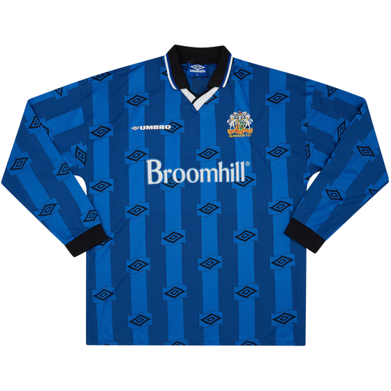 1998-99 Glenavon Match Issue L/S Home Shirt #12