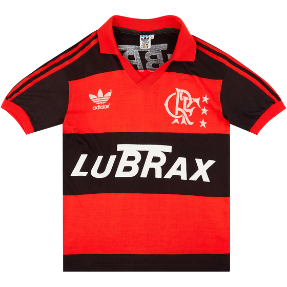 1987-90 Flamengo Home Shirt #10 - 8/10 - (M)