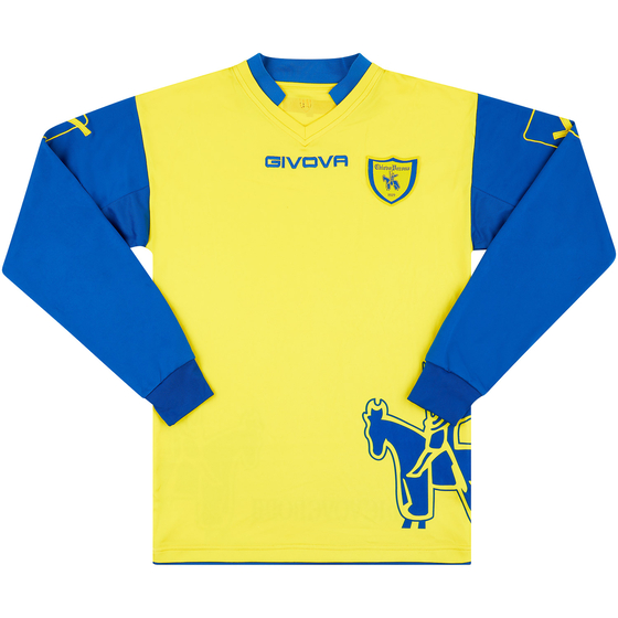 2012-13 Chievo Verona Home L/S Shirt - 6/10 - (M)