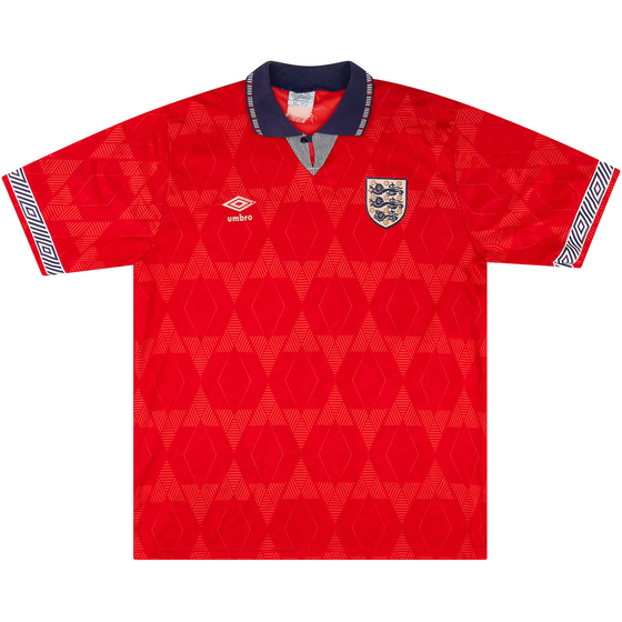 1990-93 England Away Shirt #19 (Gascoigne) - 9/10 - (L)