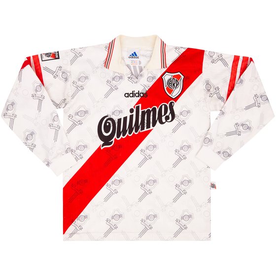 1996-98 River Plate Home L/S Shirt - 9/10 - (XS)
