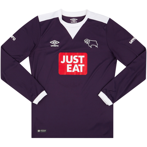 2015-16 Derby County Away L/S Shirt - 9/10 - (S)