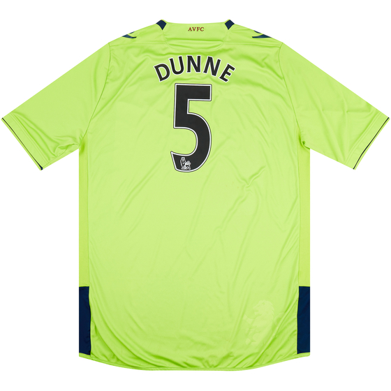 2012-13 Aston Villa Away Shirt Dunne #5 - 7/10 - (XXL)