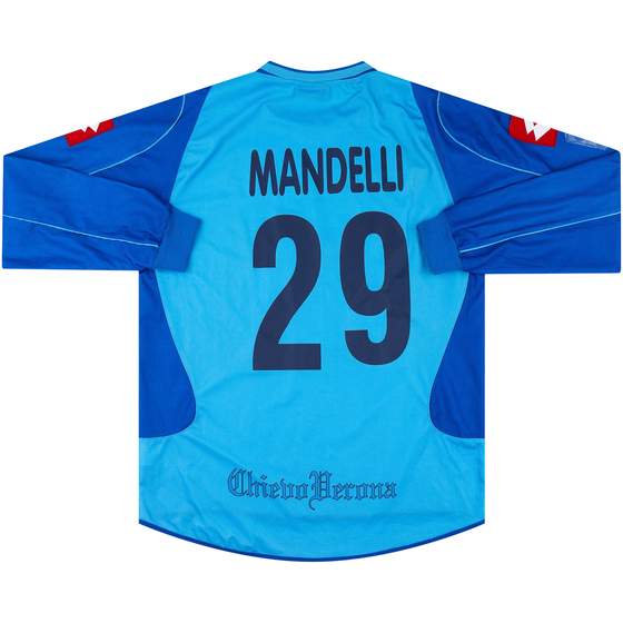 2003-04 Chievo Verona Third L/S Shirt Mandelli #29 - 6/10 - (XL)