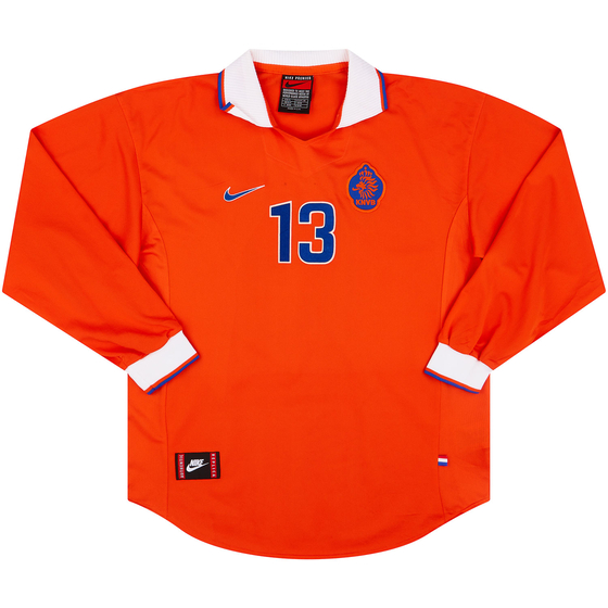 1997-98 Netherlands Home L/S Shirt #13 - 7/10 - (XL)