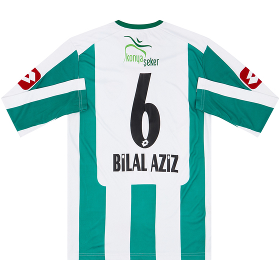 2011-12 Konyaspor Home L/S Shirt Bilal Aziz #6 - 8/10 - (XL)