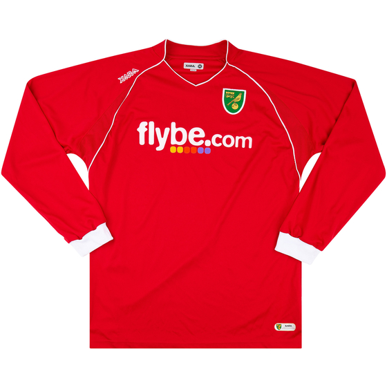 2007-08 Norwich Away L/S Shirt - 9/10 - (XXL)