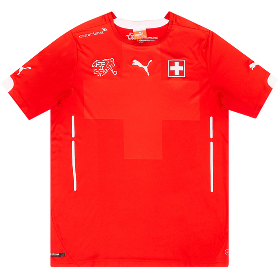 2014-15 Switzerland Player Issue Home Shirt (PRO Fit) - 9/10 - (XL.Boys)