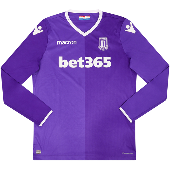 2018-19 Stoke City Away L/S Shirt - 10/10 - (XL)
