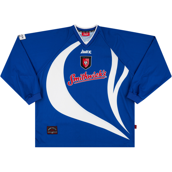 1999-00 Derry City Away L/S Shirt - 9/10 - (XL)