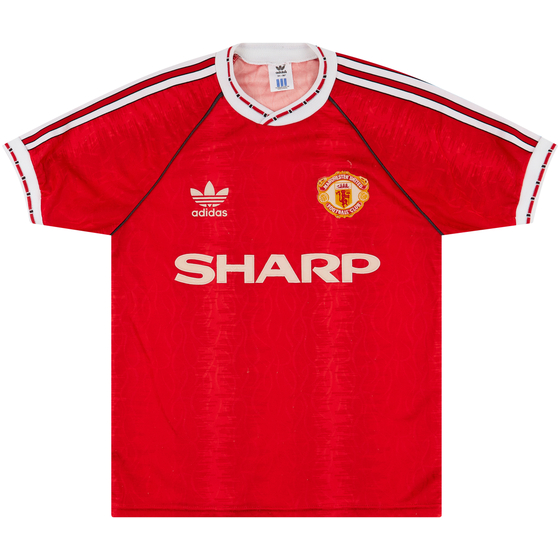 1990-92 Manchester United Home Shirt - 6/10 - (S)