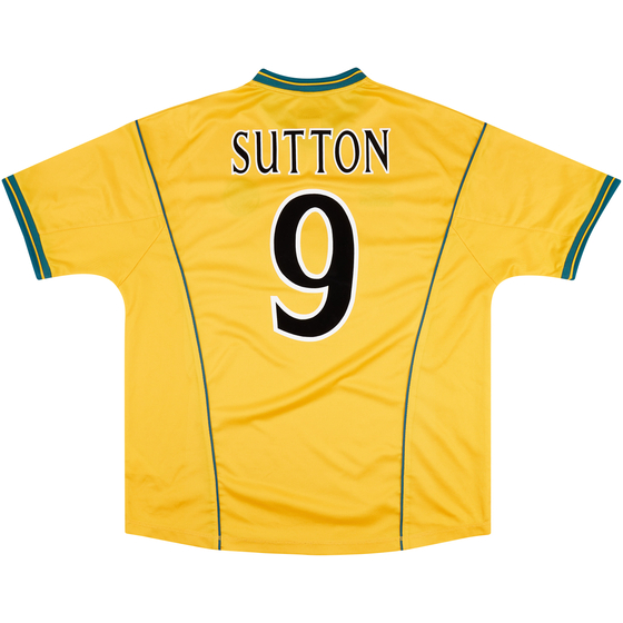 2000-02 Celtic Away Shirt Sutton #9 - Excellent 8/10 - (XL)