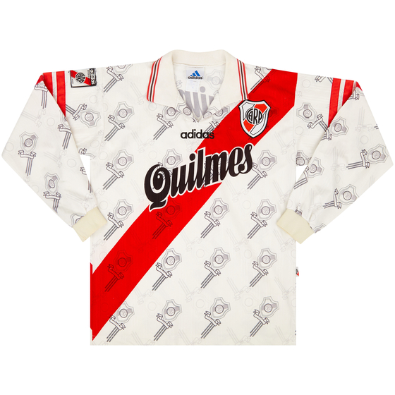 1996-98 River Plate Home L/S Shirt - 8/10 - (XS)