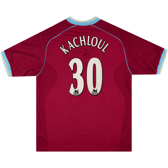 2001-02 Aston Villa Squad Signed Home Shirt Kachloul #30 - 8/10 - (L)