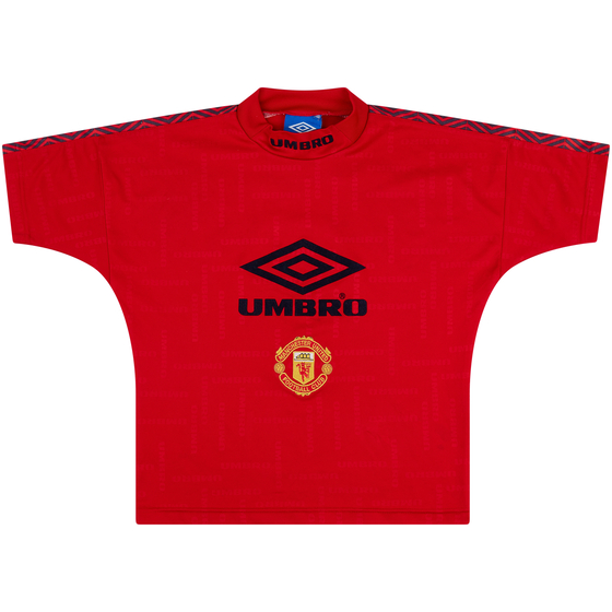 1994-96 Manchester United Umbro Leisure Shirt - 8/10 - (L.Boys)