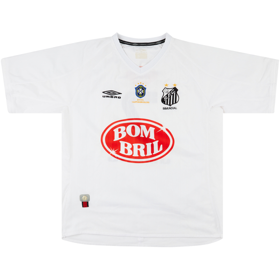 2002 Santos 'Champions' Home Shirt #7 - 8/10 - (XL)