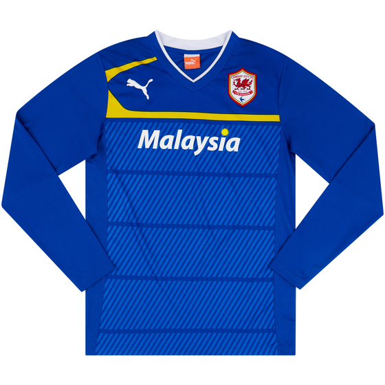 2012-13 Cardiff Away L/S Shirt - 9/10 - (M)