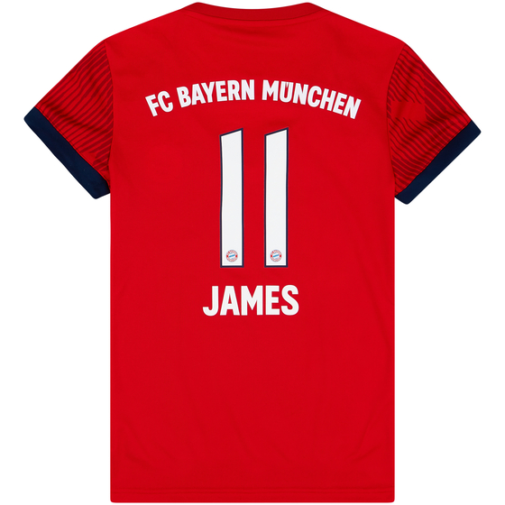 2018-19 Bayern Munich Home Shirt James #11 - 9/10 - (Women's XS)