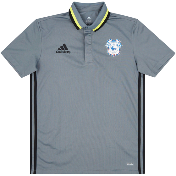 2015-16 Cardiff adidas Training Polo Shirt - 8/10 - (S)