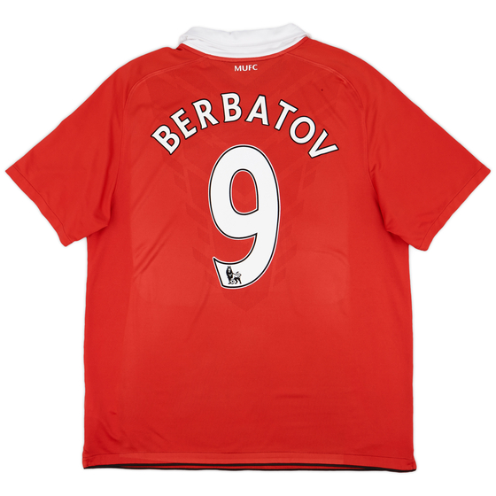 2010-11 Manchester United Home Shirt Berbatov #9 - 6/10 - (XL)