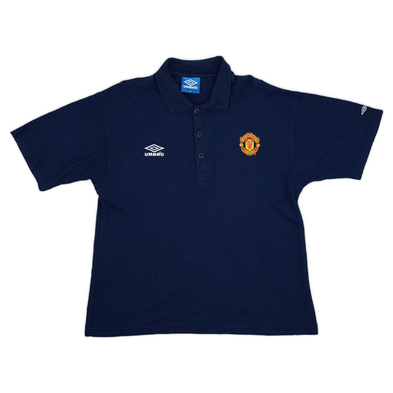 1998-99 Manchester United Umbro Polo Shirt - 8/10 - (M)