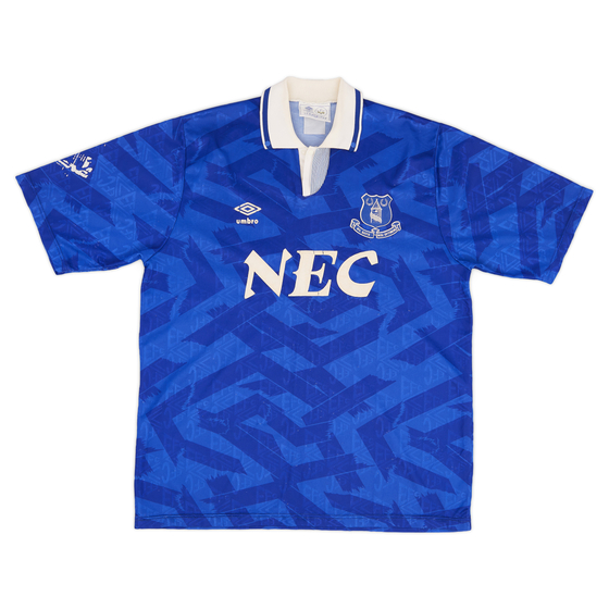 1991-93 Everton Home Shirt - 6/10 - (L)