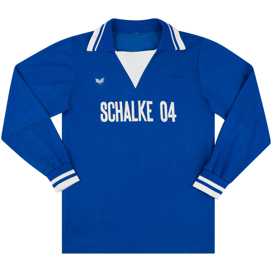 1977-78 Schalke Home L/S Shirt - 6/10 - (S)