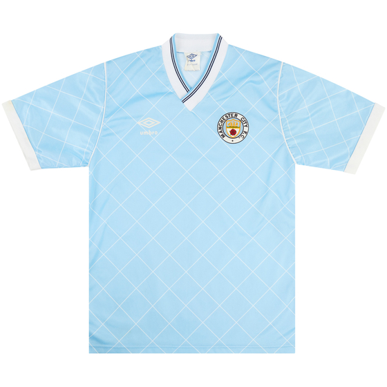 1987-89 Manchester City Home Shirt - 8/10 - (S)