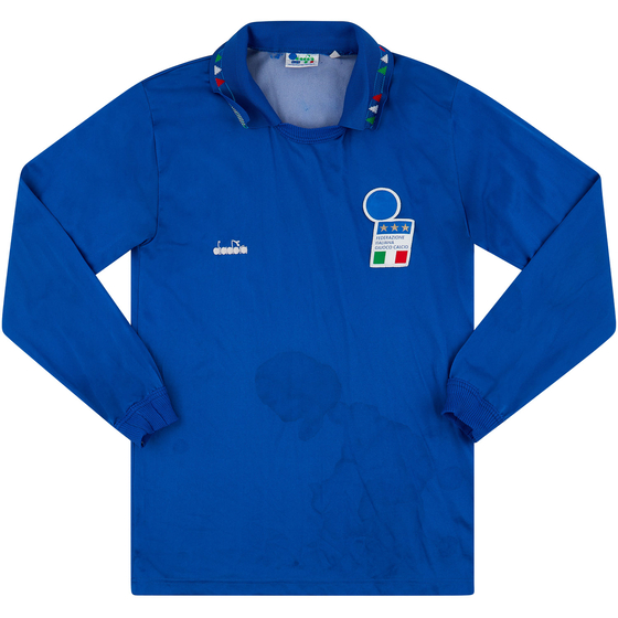 1992-93 Italy Home L/S Shirt - 7/10 - (M)