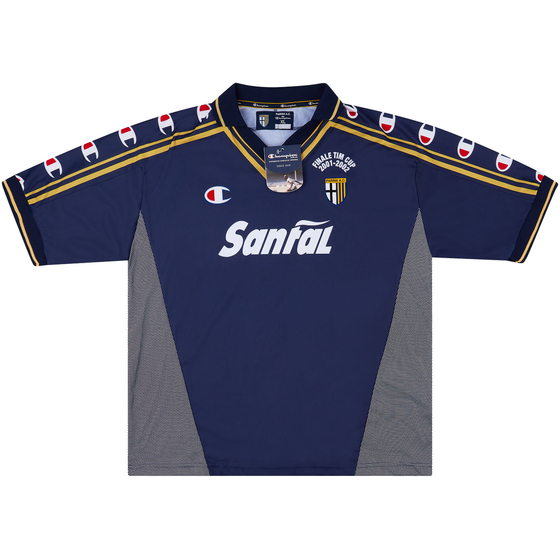 2001-02 Parma 'Signed' Coppa Italia Final Away Shirt *New w/Defects* XL