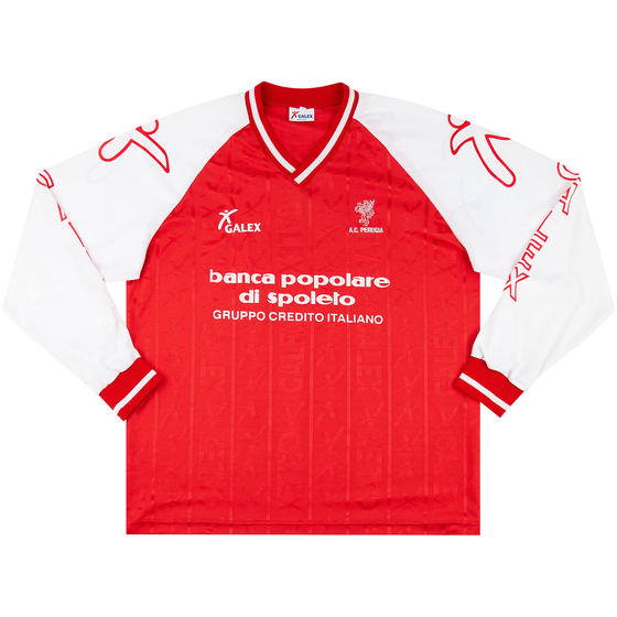 1995-96 Perugia Home L/S Shirt - 8/10 - (XL)