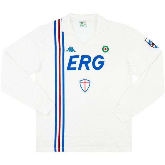 1988-90 Sampdoria Away L/S Shirt - 6/10 - (XL)