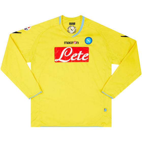 2009-10 Napoli Yellow GK Shirt - 9/10 - (XL)