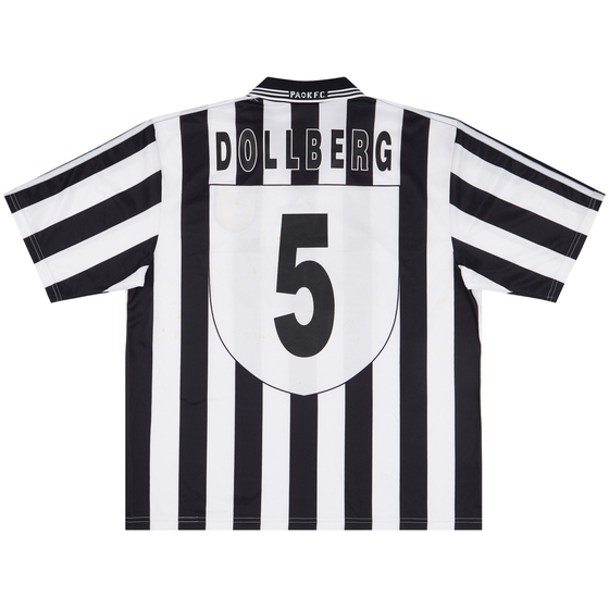 1999 PAOK Match Worn Home Shirt Dollberg #5 (v PSV)