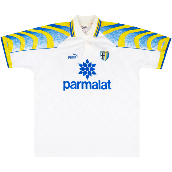 1995-96 Parma Match Worn Home Shirt #18 (Ferrante) v Anderlecht