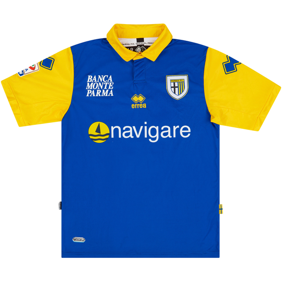 2010-11 Parma Match Issue Away Shirt Gobbi #18