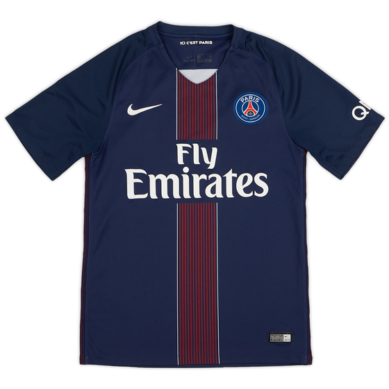 2016-17 Paris Saint-Germain Home Shirt - 8/10 - (S)