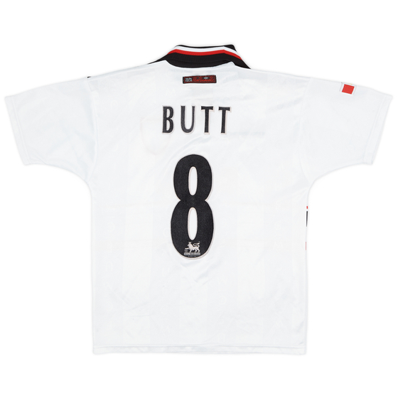1997-99 Manchester United Away Shirt Butt #8 - 6/10 - (L.Boys)
