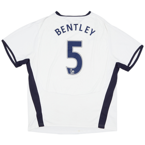 2008-09 Tottenham Home Shirt Bentley #5 - 6/10 - (XL)