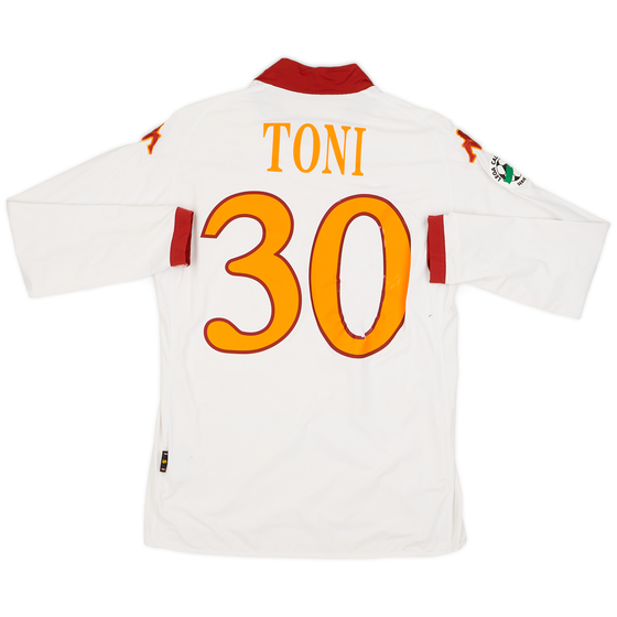 2009-10 Roma Away L/S Shirt Toni #30 - 5/10 - (S)
