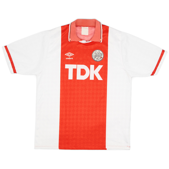1989-91 Ajax Home Shirt - 8/10 - (L)