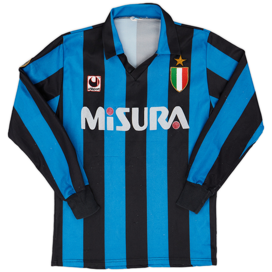 1989-90 Inter Milan Home L/S Shirt - 7/10 - (S)