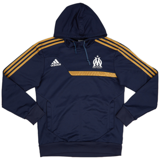 2013-14 Olympique Marseille adidas Hooded Top - 8/10 - (M)