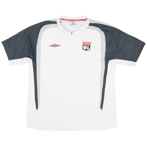 2006-07 Lyon Umbro 1/4 Zip Training Shirt - 9/10 - (XL)