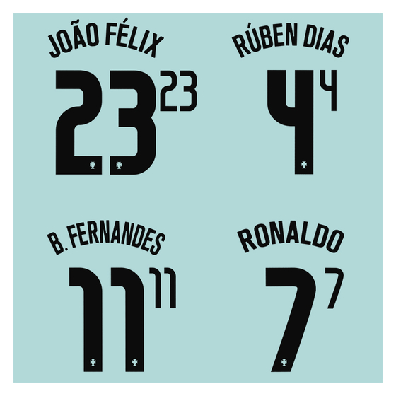 2020-21 Portugal Away Name Set