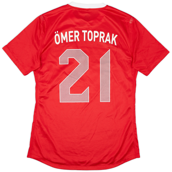 2012-14 Turkey Player Issue Home Shirt Omer Toprak #21 - 9/10 - (L)