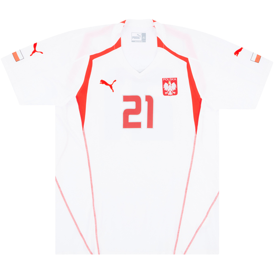 2004-05 Poland Match Issue Home Shirt #21 (v Wales)