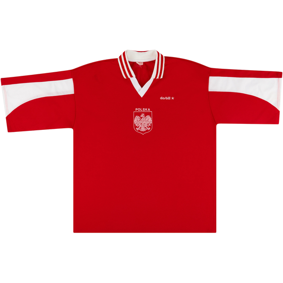 1993 Poland U-21 Match Worn Away Shirt #9 (v England)