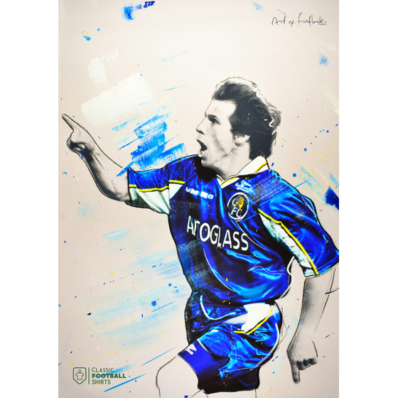 1997-99 Chelsea Zola CFS x AoF A3 Print/Poster